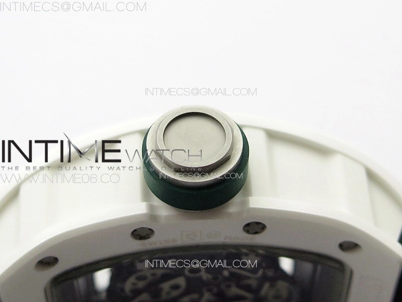 RM055 Real Ceramic Case KUF Best Edition Green Crown on Green Nylon Strap MIYOTA8215