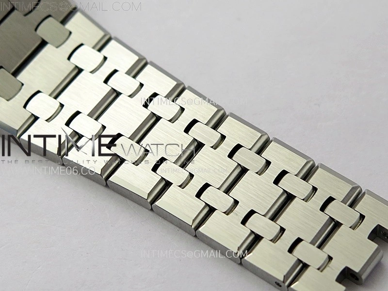 Royal Oak 37mm 15450 SS APSF 1:1 Best Edition Black Textured Dial on SS Bracelet SA3120 Super Clone