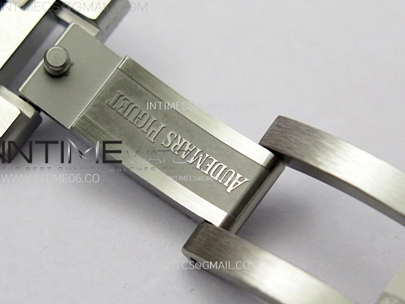 Royal Oak 37mm 15450 SS APSF 1:1 Best Edition Black Textured Dial on SS Bracelet SA3120 Super Clone