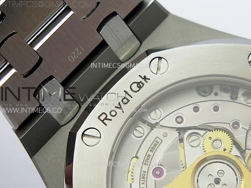 Royal Oak 37mm 15450 SS APSF 1:1 Best Edition Black Textured Dial on SS Bracelet SA3120 Super Clone