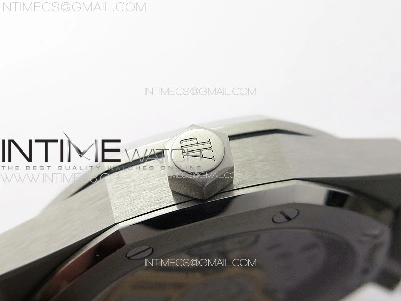 Royal Oak 41mm 15500 SS ZF 1:1 Best Edition Blue Textured Dial on SS Bracelet A4302 Super Clone V3
