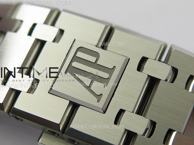 Royal Oak 41mm 15500 SS ZF 1:1 Best Edition Blue Textured Dial on SS Bracelet A4302 Super Clone V3