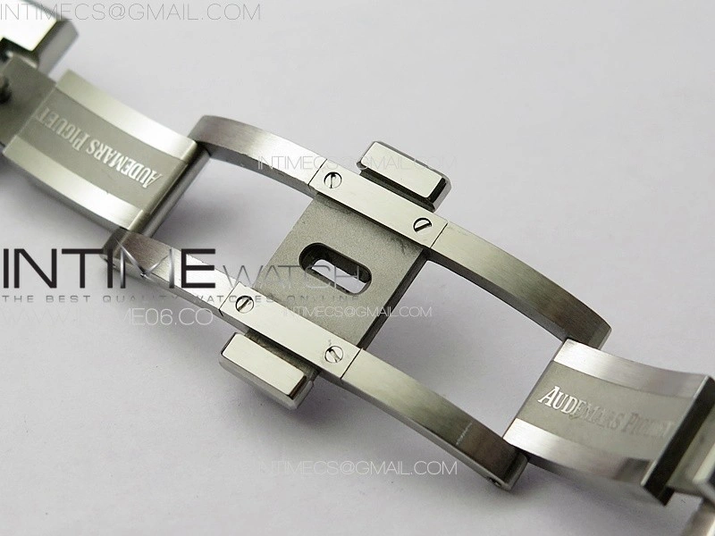 Royal Oak 41mm 15500 SS ZF 1:1 Best Edition Blue Textured Dial on SS Bracelet A4302 Super Clone V3