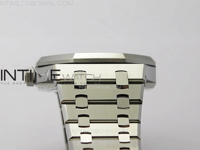 Royal Oak 41mm 15500 SS ZF 1:1 Best Edition Gray Textured Dial on SS Bracelet A4302 Super Clone V3
