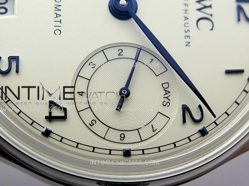 Portugieser IW501702 42mm SS APSF 1:1 Best Edition White Dial Blue Marker On SS Bracelet A52010