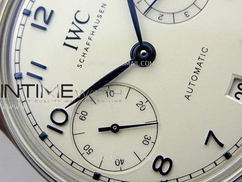 Portugieser IW501702 42mm SS APSF 1:1 Best Edition White Dial Blue Marker On SS Bracelet A52010