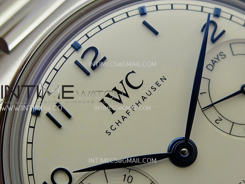 Portugieser IW501702 42mm SS APSF 1:1 Best Edition White Dial Blue Marker On SS Bracelet A52010