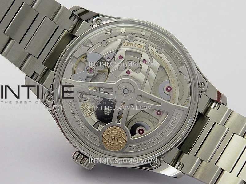 Portugieser IW501702 42mm SS APSF 1:1 Best Edition White Dial Blue Marker On SS Bracelet A52010