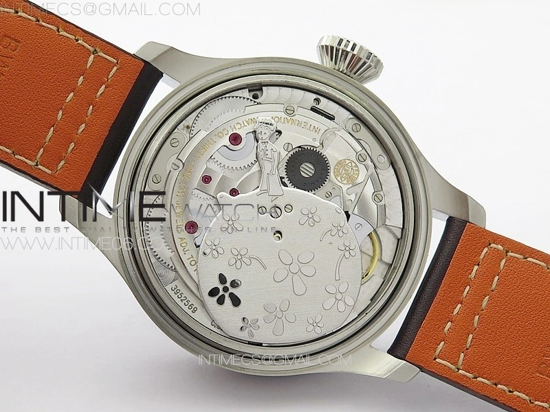 Big Pilot Annual Calendar SS IW5027 "Le Petit Prince" AZF 1:1 Best Edition Blue Dial on Black Leather Strap A52850