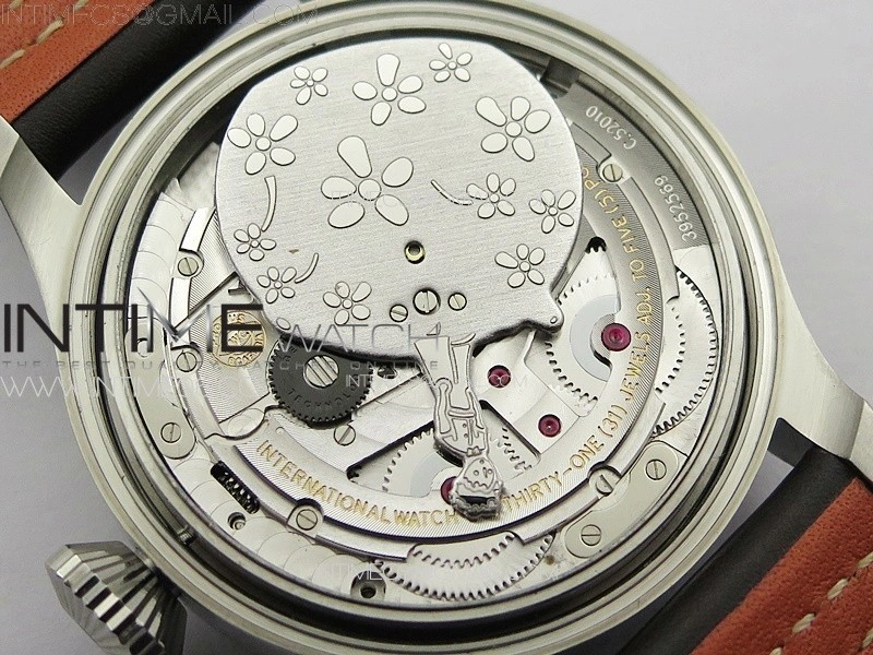 Big Pilot Annual Calendar SS IW5027 "Le Petit Prince" AZF 1:1 Best Edition Blue Dial on Black Leather Strap A52850