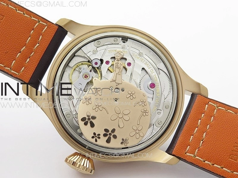 Big Pilot Annual Calendar RG IW5027 "Le Petit Prince" AZF 1:1 Best Edition Blue Dial on Brown Leather Strap A52850