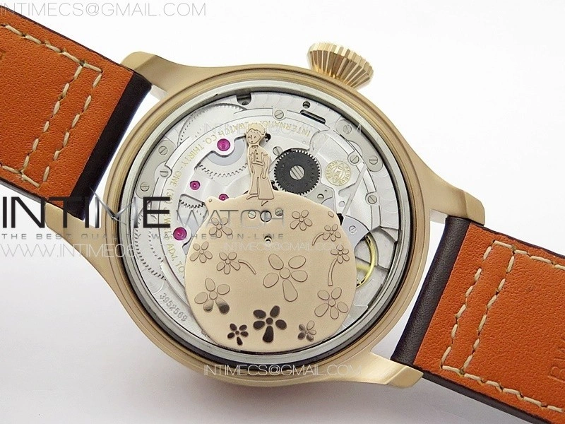 Big Pilot Annual Calendar RG IW5027 "Le Petit Prince" AZF 1:1 Best Edition Blue Dial on Brown Leather Strap A52850