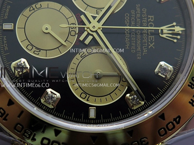 Daytona 126503 SS YG UFO 1:1 Best Edition Black Dial Diamond Marker On Oyster Bracelet UF4131