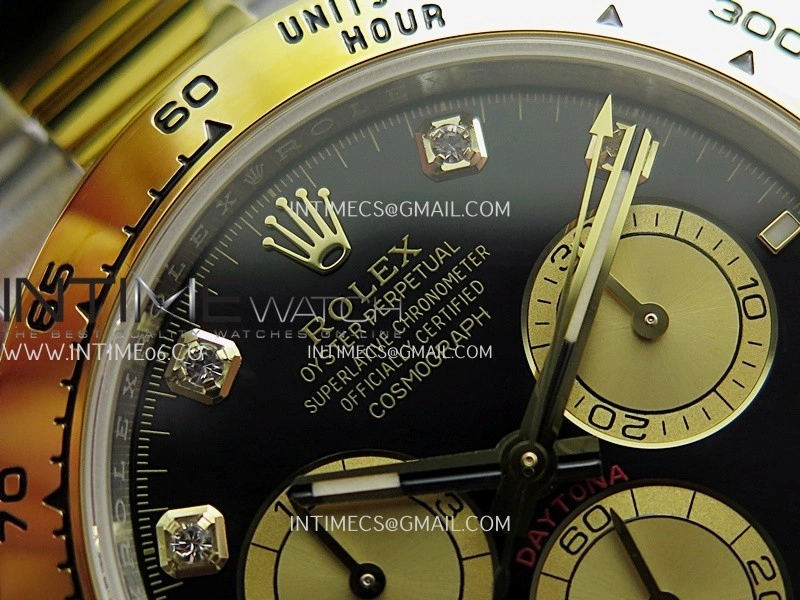 Daytona 126503 SS YG UFO 1:1 Best Edition Black Dial Diamond Marker On Oyster Bracelet UF4131