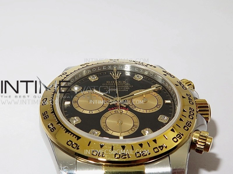 Daytona 126503 SS YG UFO 1:1 Best Edition Black Dial Diamond Marker On Oyster Bracelet UF4131
