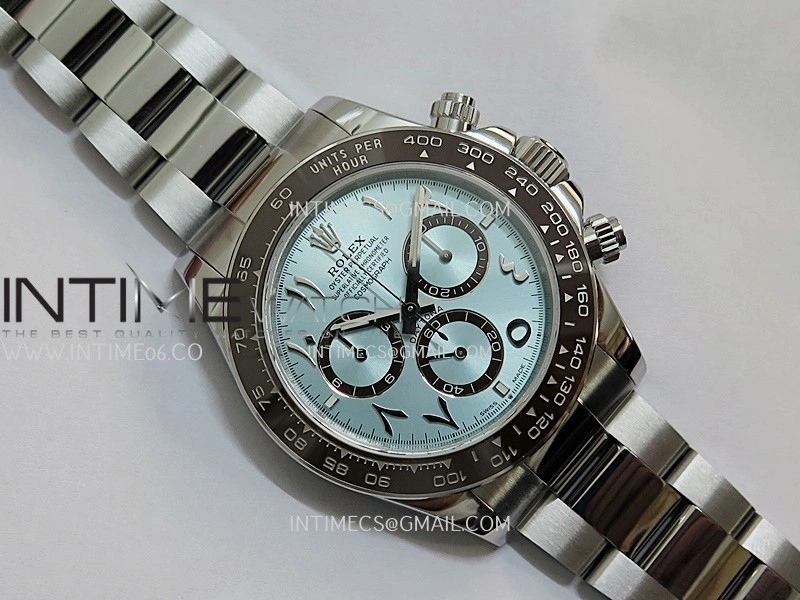 Daytona 126506 Arabic Gain Weight QF 1:1 Best Edition Ice Blue Dial on SS Bracelet SH4131 V6