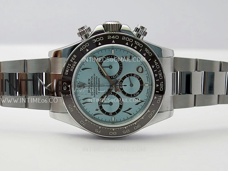 Daytona 126506 Arabic Gain Weight QF 1:1 Best Edition Ice Blue Dial on SS Bracelet SH4131 V6