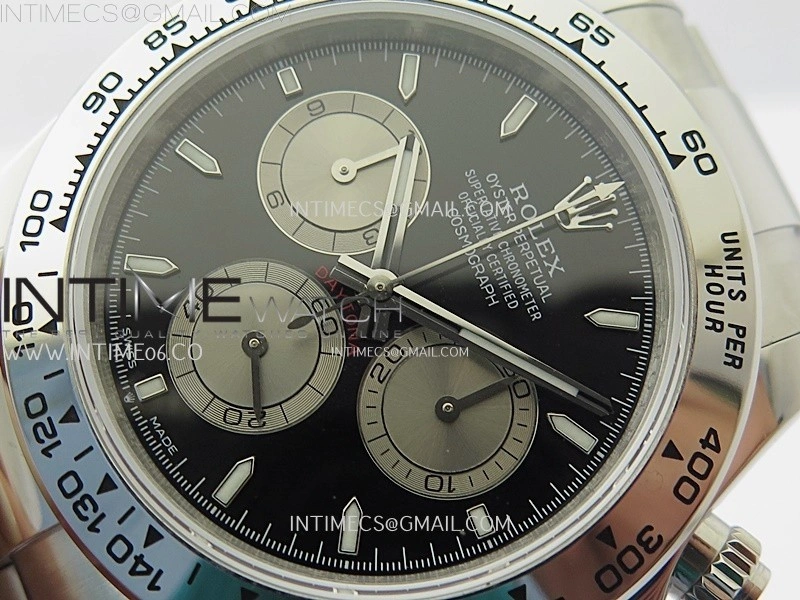 Daytona 126509 904L SS QF Best Edition Black Dial Silver Subdial on 904L SS Bracelet SA4131