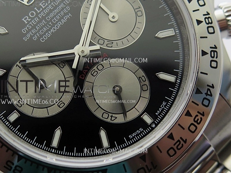 Daytona 126509 904L SS QF Best Edition Black Dial Silver Subdial on 904L SS Bracelet SA4131