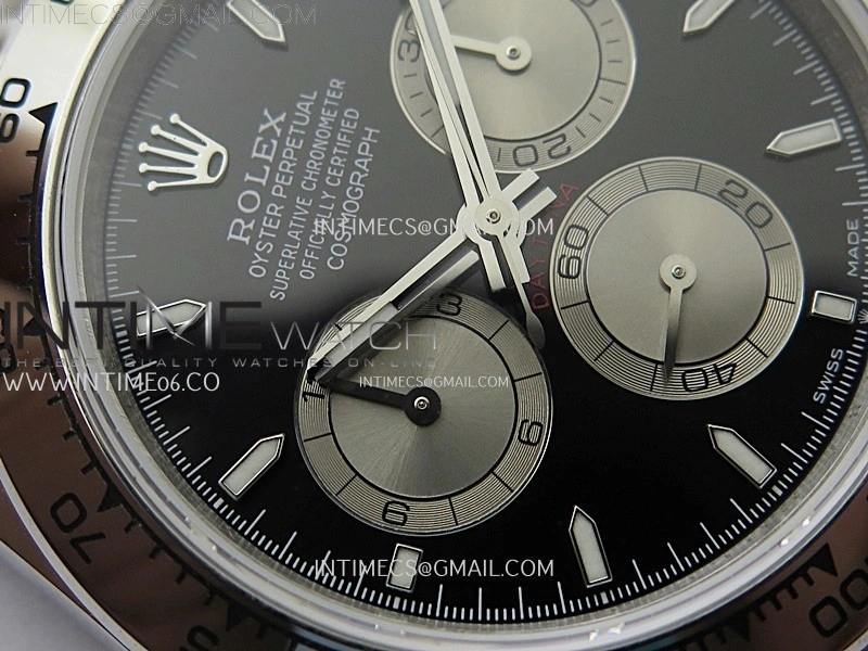 Daytona 126509 904L SS QF Best Edition Black Dial Silver Subdial on 904L SS Bracelet SA4131