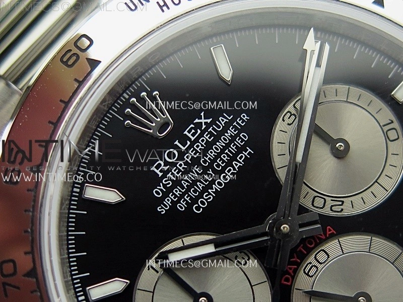 Daytona 126509 904L SS QF Best Edition Black Dial Silver Subdial on 904L SS Bracelet SA4131