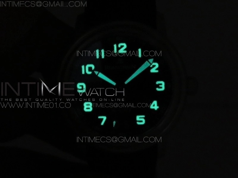 LEMAN 2850B SS 1:1 Best Edition Black Dial Numeral Markers on Black Rubber Strap Cal.6950