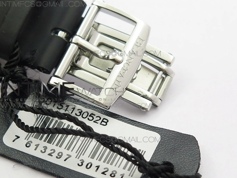 LEMAN 2850B SS 1:1 Best Edition Black Dial Numeral Markers on Black Rubber Strap Cal.6950