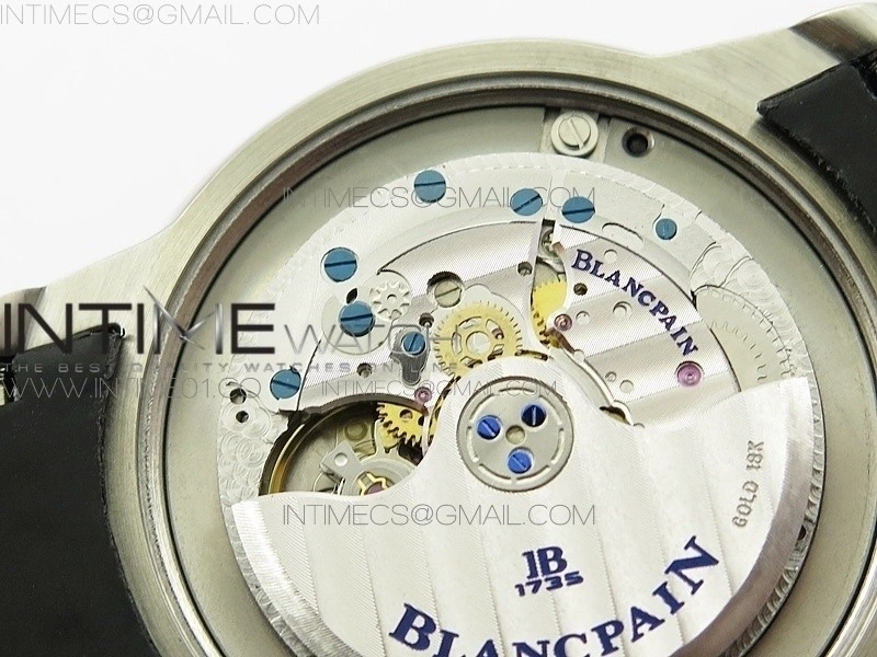 LEMAN 2850B SS 1:1 Best Edition Black Dial Numeral Markers on Black Rubber Strap Cal.6950