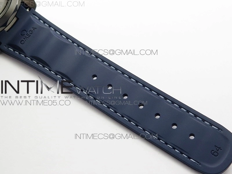 Aqua Terra 150M 43mm 24 VSF 1:1 Best Edition Blue Dial on Blue Rubber Strap A8938 Super Clone