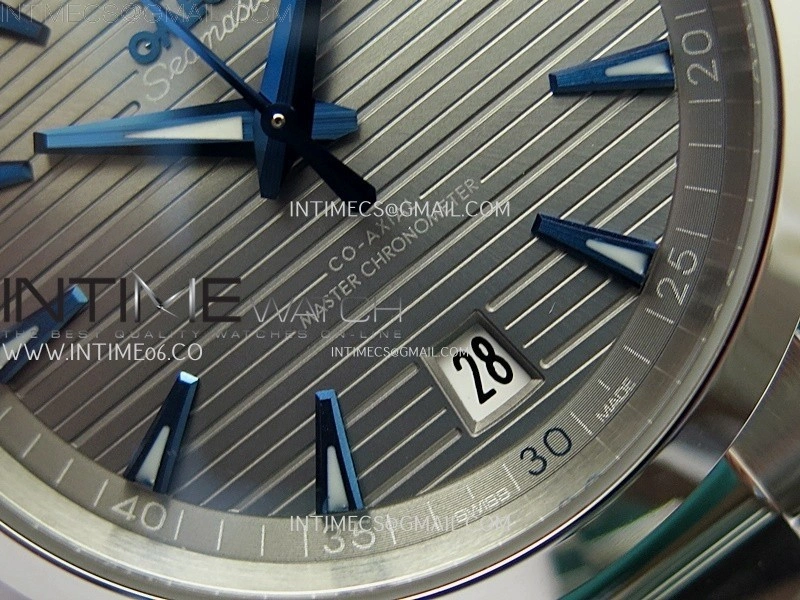 Aqua Terra 150M Master Chronometers N1F Best Edition Gray Textured Dial on SS Bracelet A8900