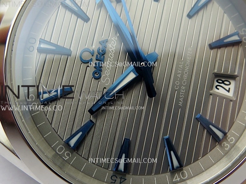 Aqua Terra 150M Master Chronometers N1F Best Edition Gray Textured Dial on SS Bracelet A8900