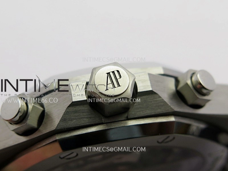 Royal Oak Chrono 26240 50th SS V2 DDF 1:1 Best Edition Blue Dial On Blue Rubber Strap Super Clone DD4401