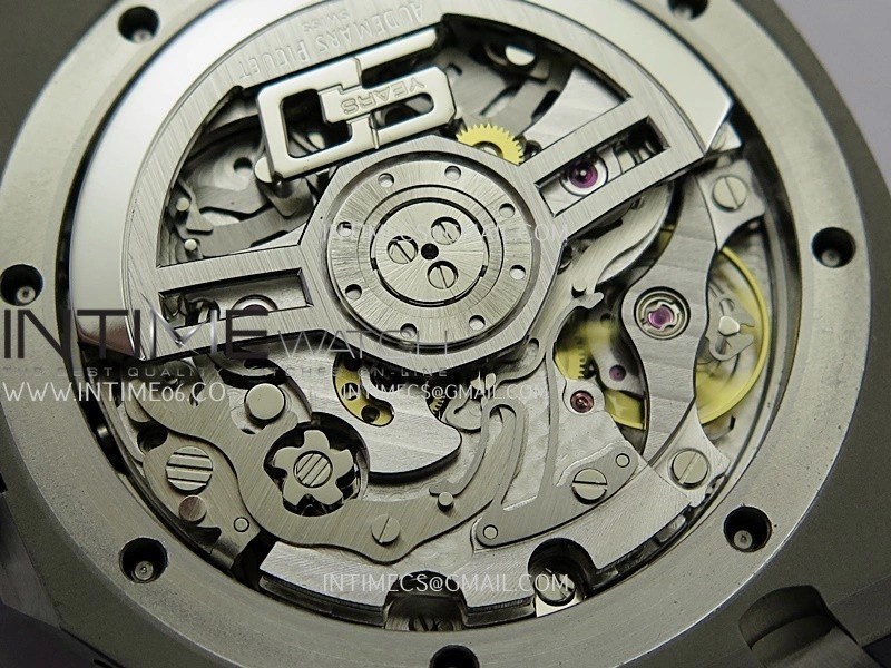 Royal Oak Chrono 26240 50th SS V2 DDF 1:1 Best Edition Blue Dial On Blue Rubber Strap Super Clone DD4401