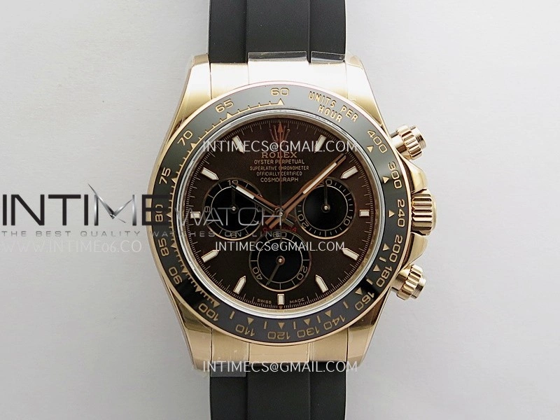 Daytona 126515 UFO Gain Weight 1:1 Best Edition Brown Dial On Oysterflex Rubber Strap UF4131