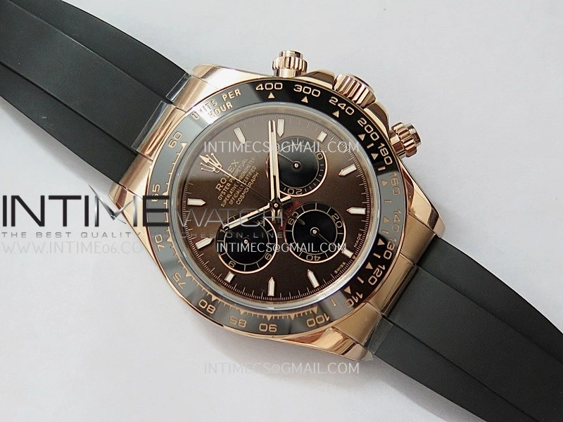 Daytona 126515 UFO Gain Weight 1:1 Best Edition Brown Dial On Oysterflex Rubber Strap UF4131