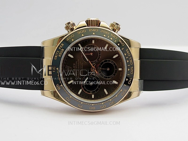 Daytona 126515 UFO Gain Weight 1:1 Best Edition Brown Dial On Oysterflex Rubber Strap UF4131