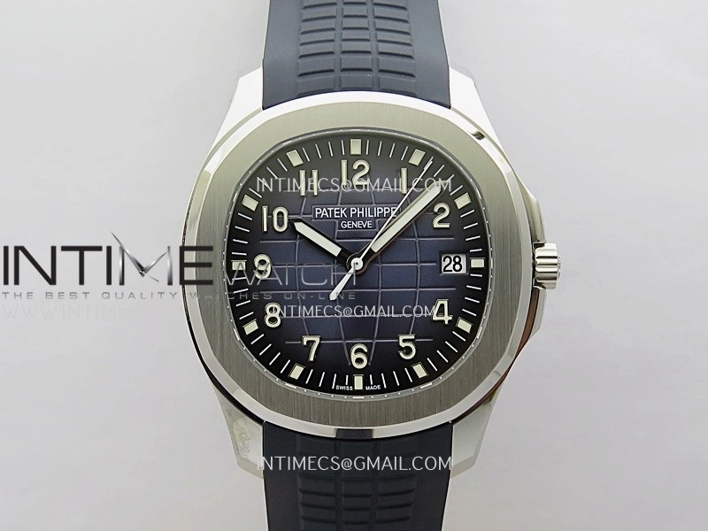Aquanaut 5168G 42mm Gain Weight APWF 1:1 Best Edition Blue Dial On Blue Rubber Strap 324CS