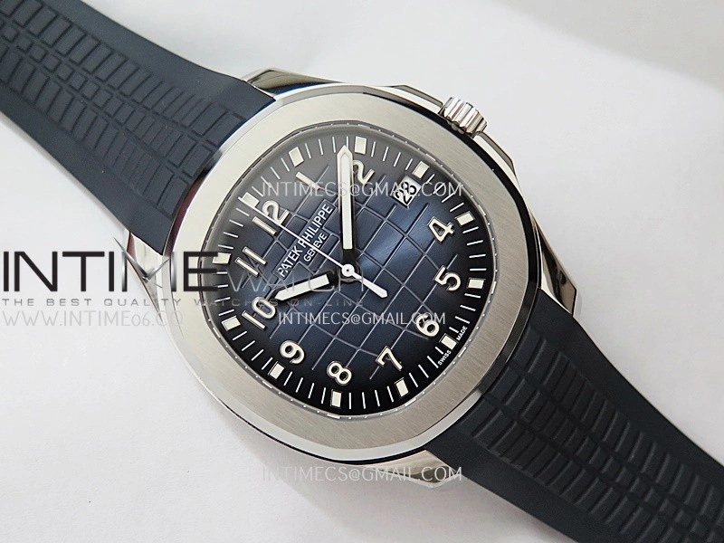Aquanaut 5168G 42mm Gain Weight APWF 1:1 Best Edition Blue Dial On Blue Rubber Strap 324CS