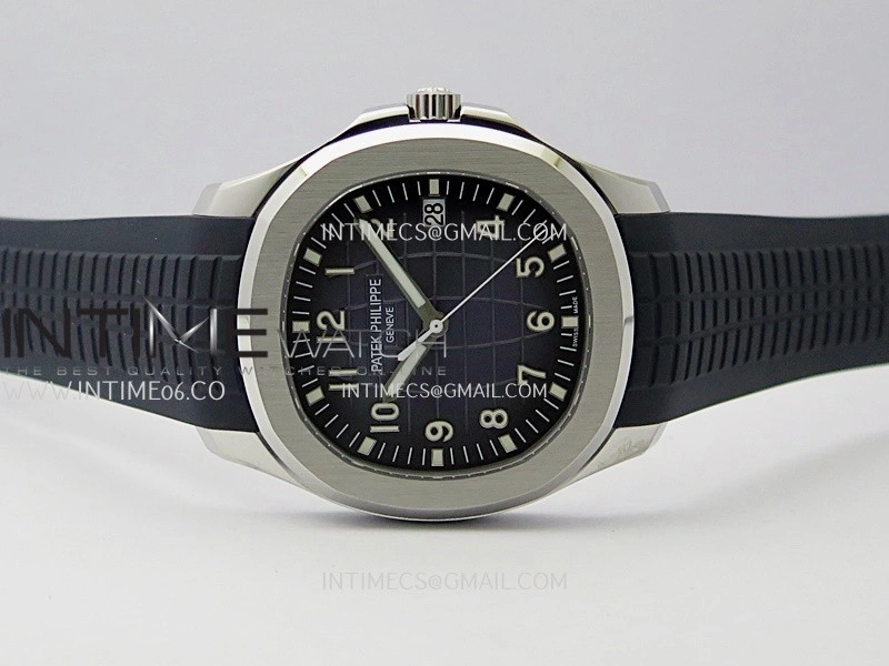 Aquanaut 5168G 42mm Gain Weight APWF 1:1 Best Edition Blue Dial On Blue Rubber Strap 324CS