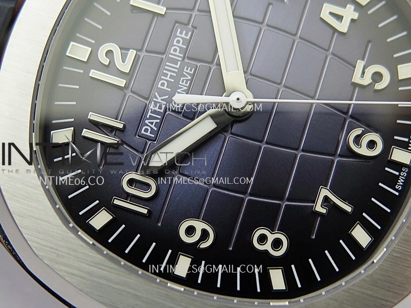 Aquanaut 5168G 42mm Gain Weight APWF 1:1 Best Edition Blue Dial On Blue Rubber Strap 324CS