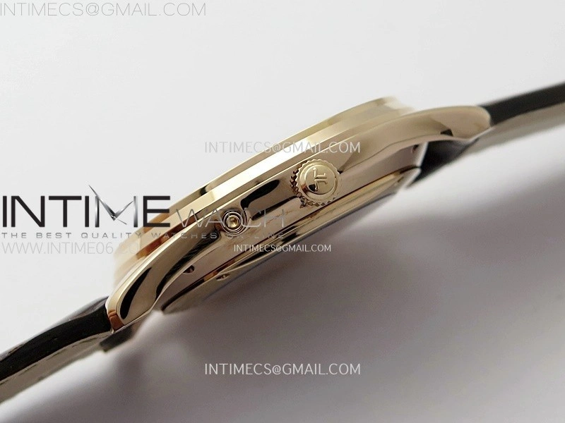 Master Ultra Thin Moon 1362520 RG ZF 1:1 Best Edition Ivory Dial on Brown Leather Strap V3 SA925 Super Clone