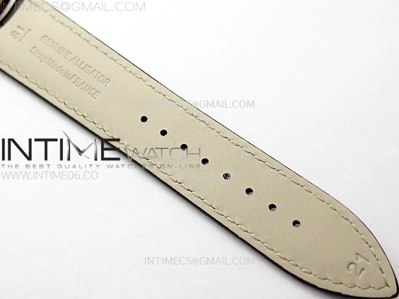 Master Ultra Thin Moon 1362520 RG ZF 1:1 Best Edition Ivory Dial on Brown Leather Strap V3 SA925 Super Clone