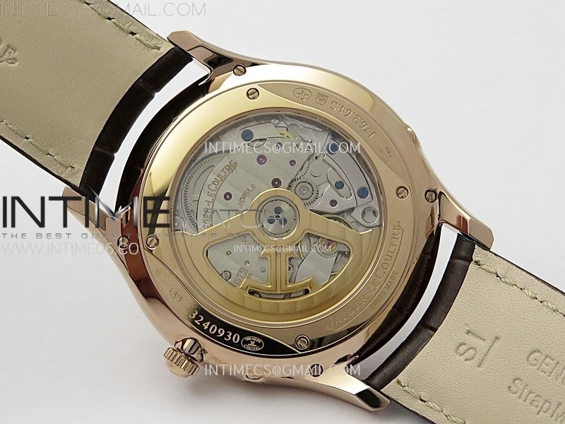 Master Ultra Thin Moon 1362520 RG ZF 1:1 Best Edition Ivory Dial on Brown Leather Strap V3 SA925 Super Clone