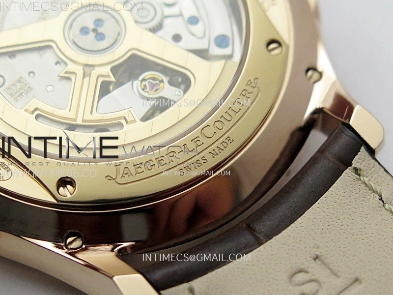 Master Ultra Thin Moon 1362520 RG ZF 1:1 Best Edition Ivory Dial on Brown Leather Strap V3 SA925 Super Clone