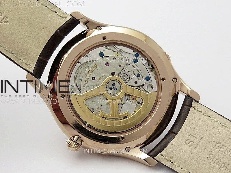 Master Ultra Thin Moon 1362520 RG ZF 1:1 Best Edition Ivory Dial on Brown Leather Strap V3 SA925 Super Clone