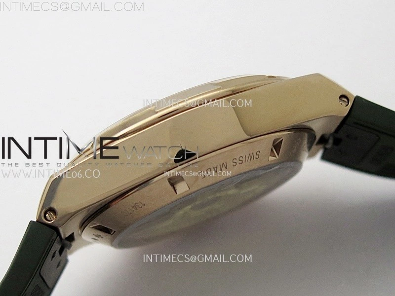 Overseas 4520V RG 8F Best Edition Green Dial On Green Rubber Strap A7750 Modified to A5200