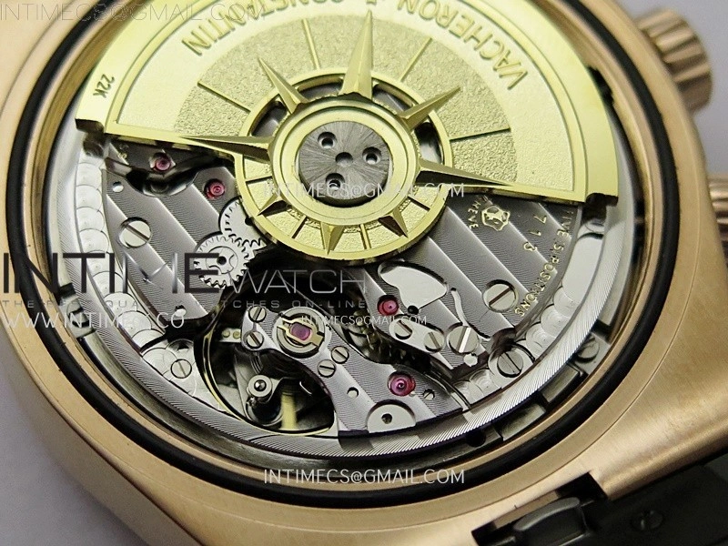 Overseas 4520V RG 8F Best Edition Green Dial On Green Rubber Strap A7750 Modified to A5200