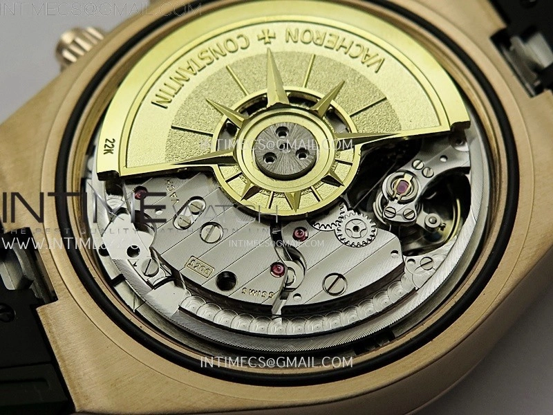 Overseas 4520V RG 8F Best Edition Green Dial On Green Rubber Strap A7750 Modified to A5200