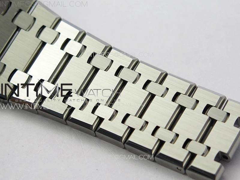 Royal Oak 41mm 15400 SS ZF 1:1 Best Edition Black Textured Dial on SS Bracelet SA3120 Super Clone