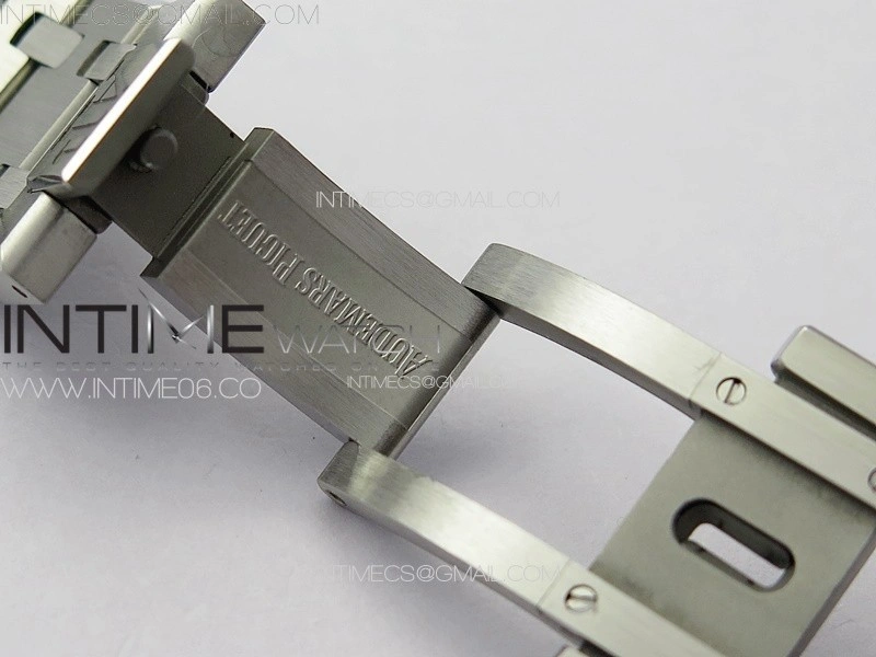 Royal Oak 41mm 15400 SS ZF 1:1 Best Edition Black Textured Dial on SS Bracelet SA3120 Super Clone